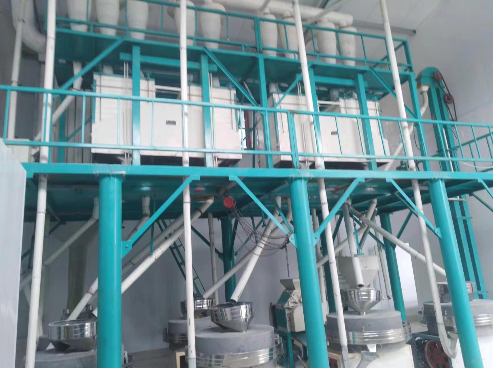 SM100×6+2×12T小麥?zhǔn)テ胶Y制粉成套機組