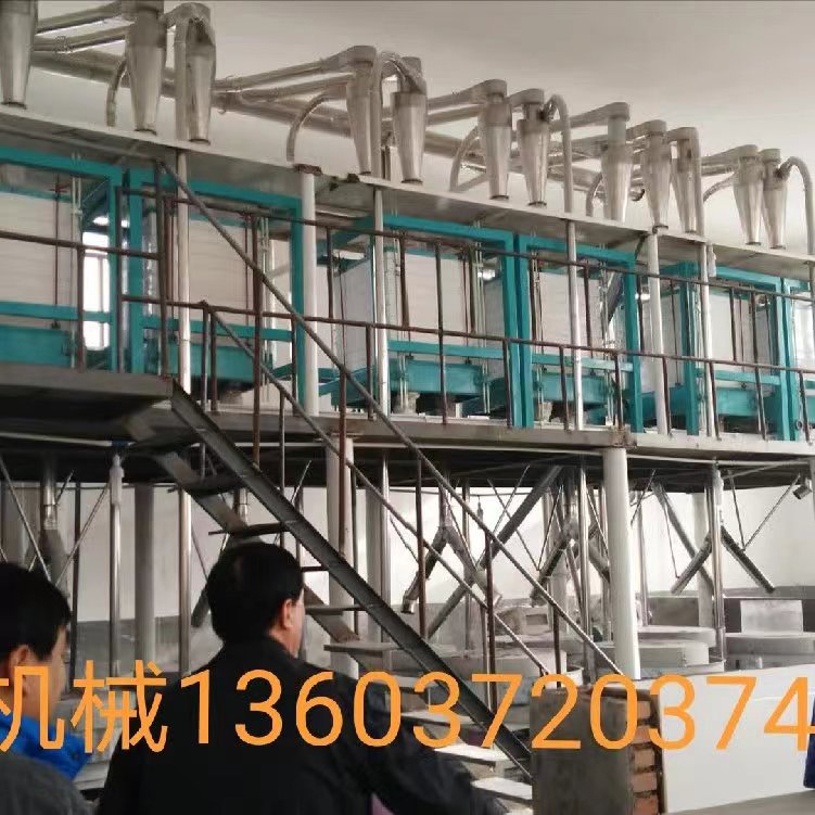 SM100×10×20噸小麥石磨平篩制粉成套機組
